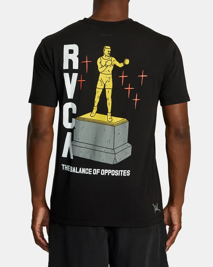LUKE P BOXING TROPHY SPORT TECH T-SHIRT - BLACK