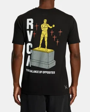 LUKE P BOXING TROPHY SPORT TECH T-SHIRT - BLACK