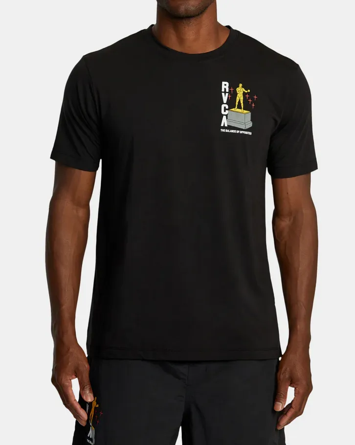 LUKE P BOXING TROPHY SPORT TECH T-SHIRT - BLACK