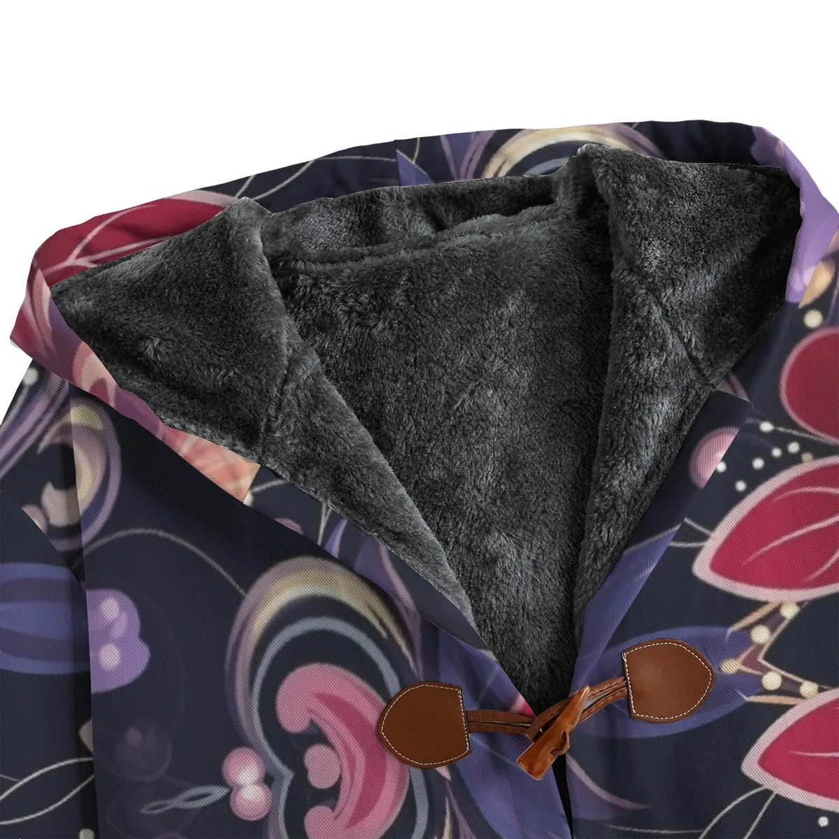 Majestic Sparkle Button Fleece Blanket Coat