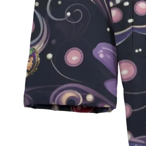 Majestic Sparkle Button Fleece Blanket Coat