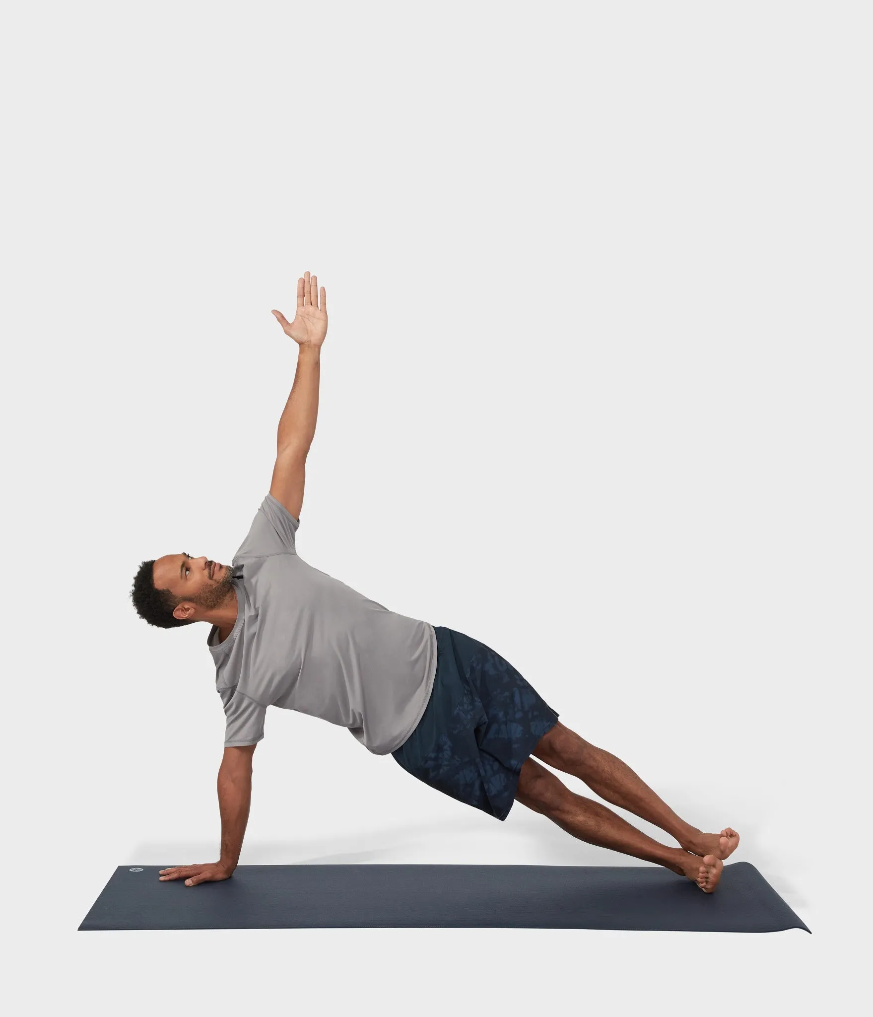Manduka Apparel - Men's Pro Top - Tech Short Sleeve Tee - Silver Filigree