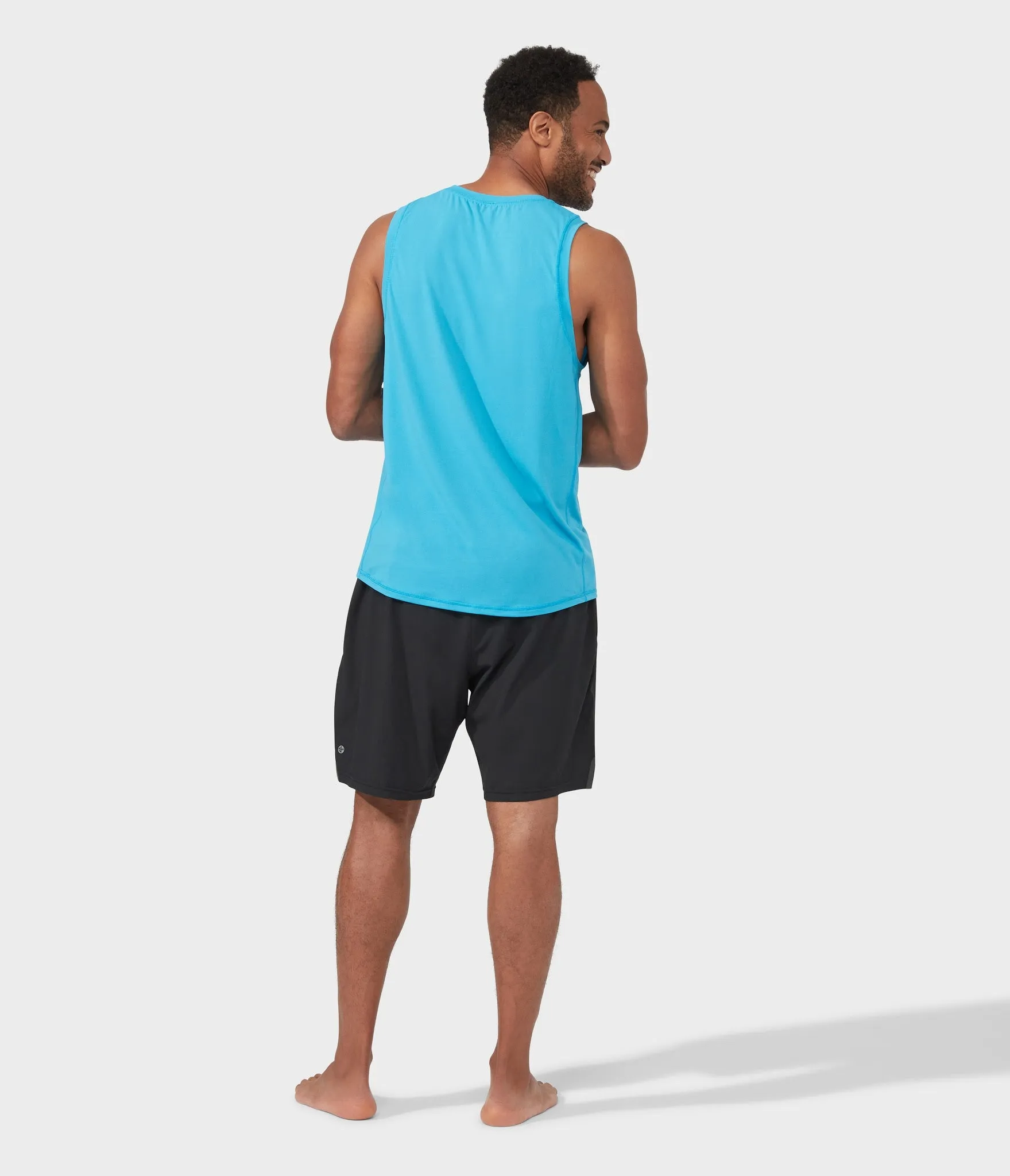 Manduka Apparel - Men's Pro Top - Tech Slim Fit Tank - Dresden Blue