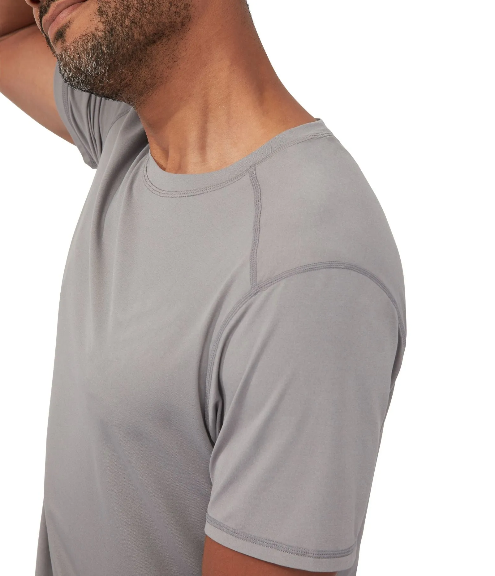 Manduka Apparel - Men's Tech Tee1 - Silver Filigree
