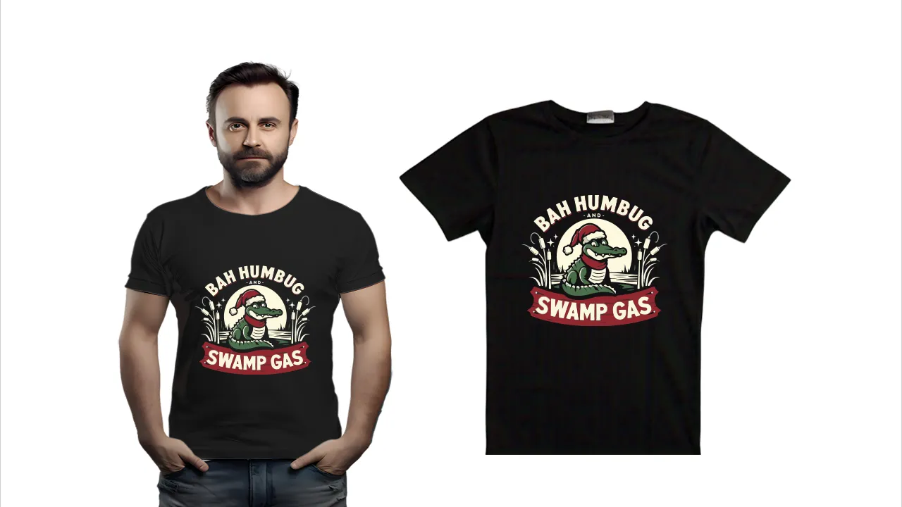 Men's BAH HUMBUG AND SWAMP GAS Short Sleeve T-shirt