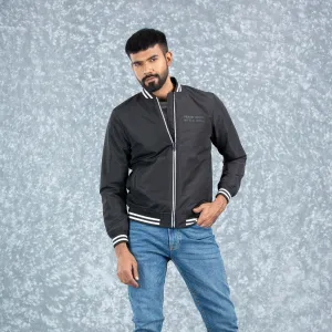 Mens Bomber Jacket- Black