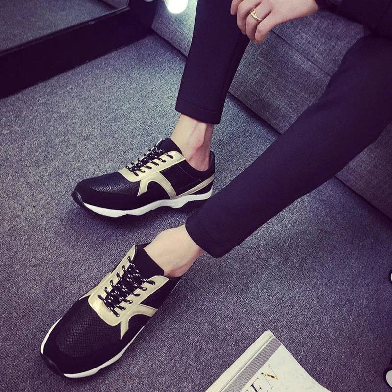 Men's Fashion Design Lace Breathable Lace Up's