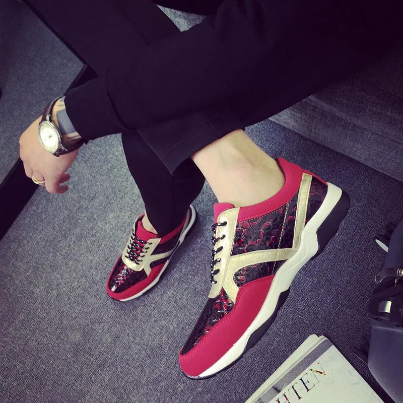 Men's Fashion Design Lace Breathable Lace Up's