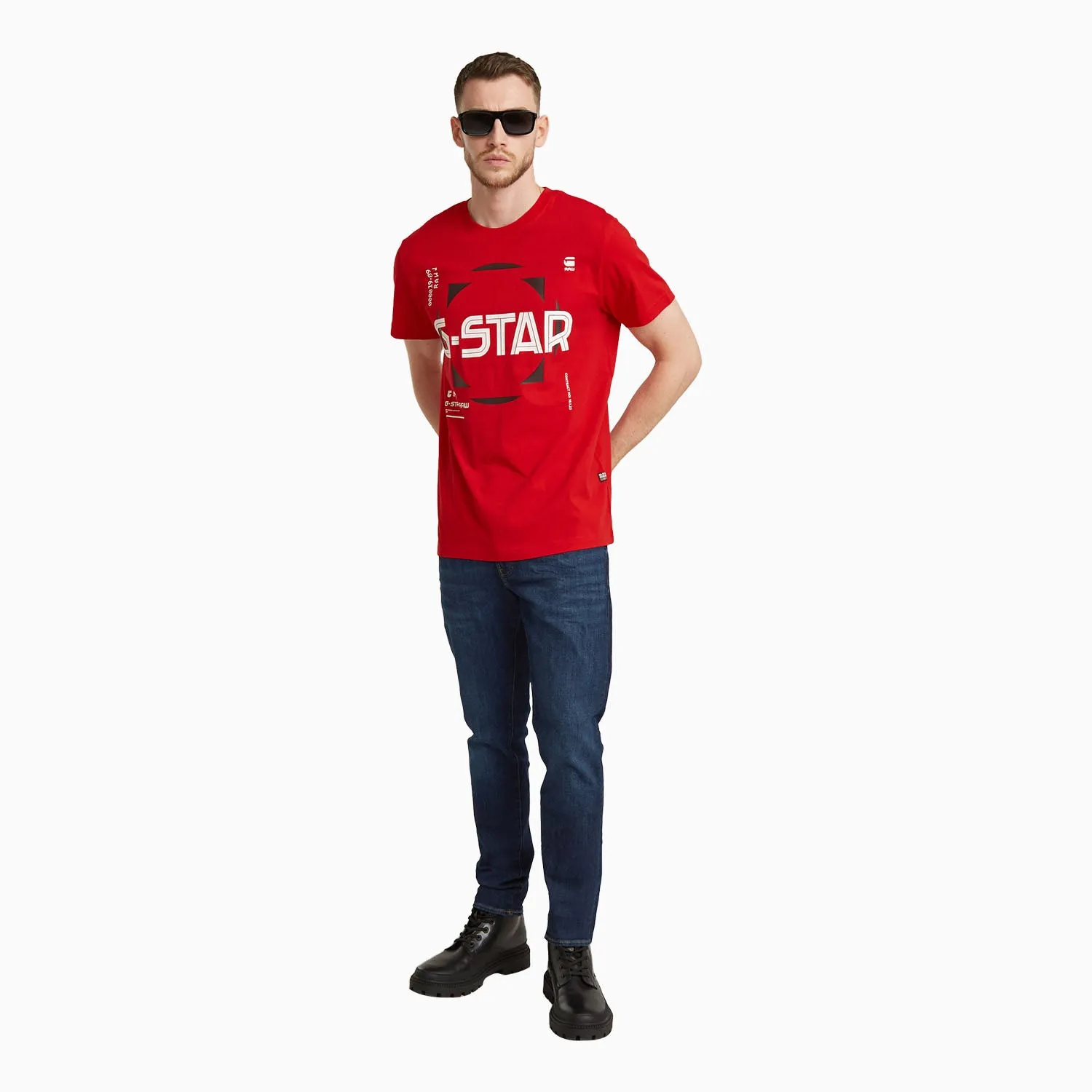 Men's G Star Graphic Crew Neck T Shirt