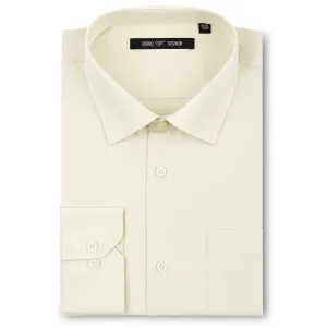 Men's Ivory Dress Shirt Slim Fit Verno Fashion