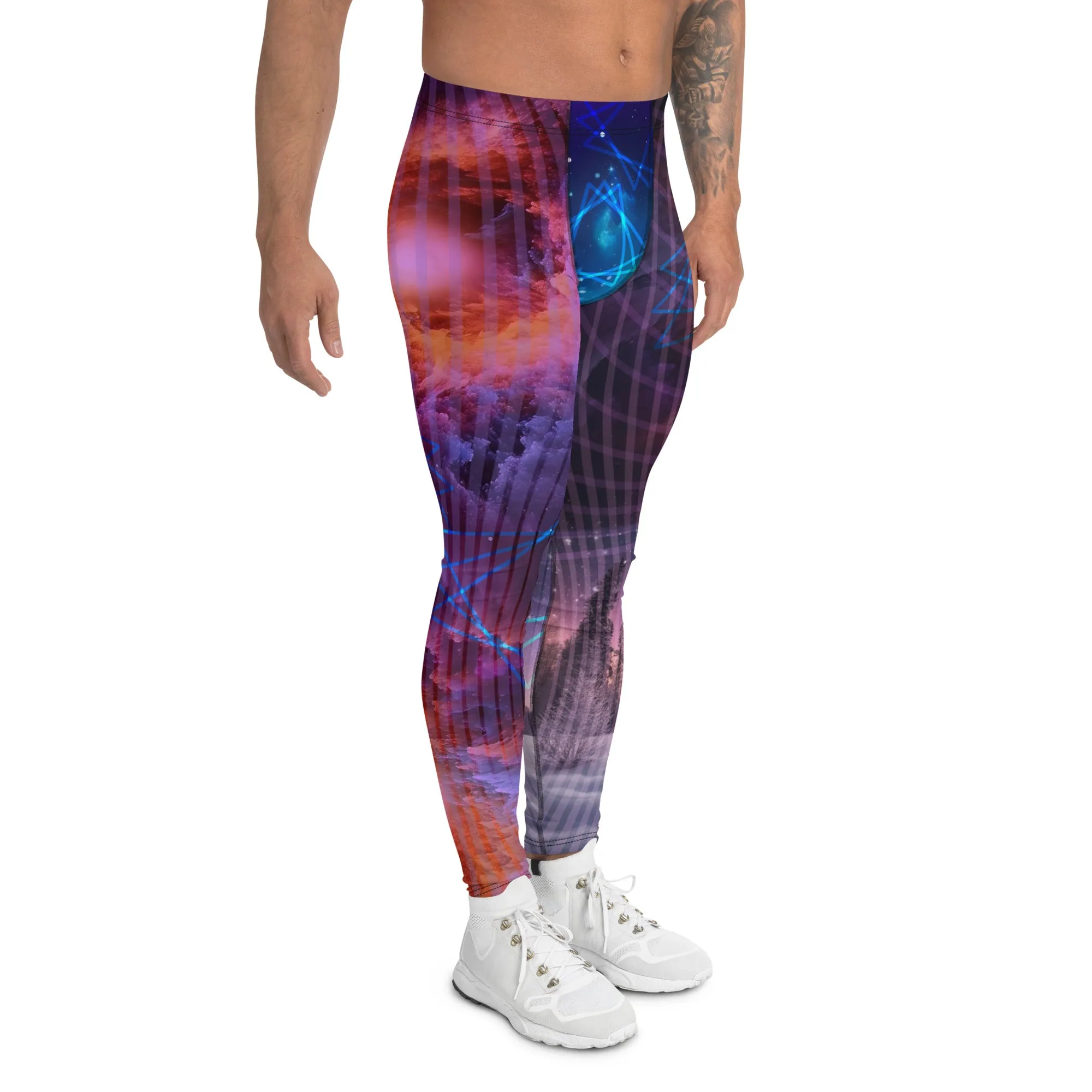 Mens Leggings, Galactic Nebula