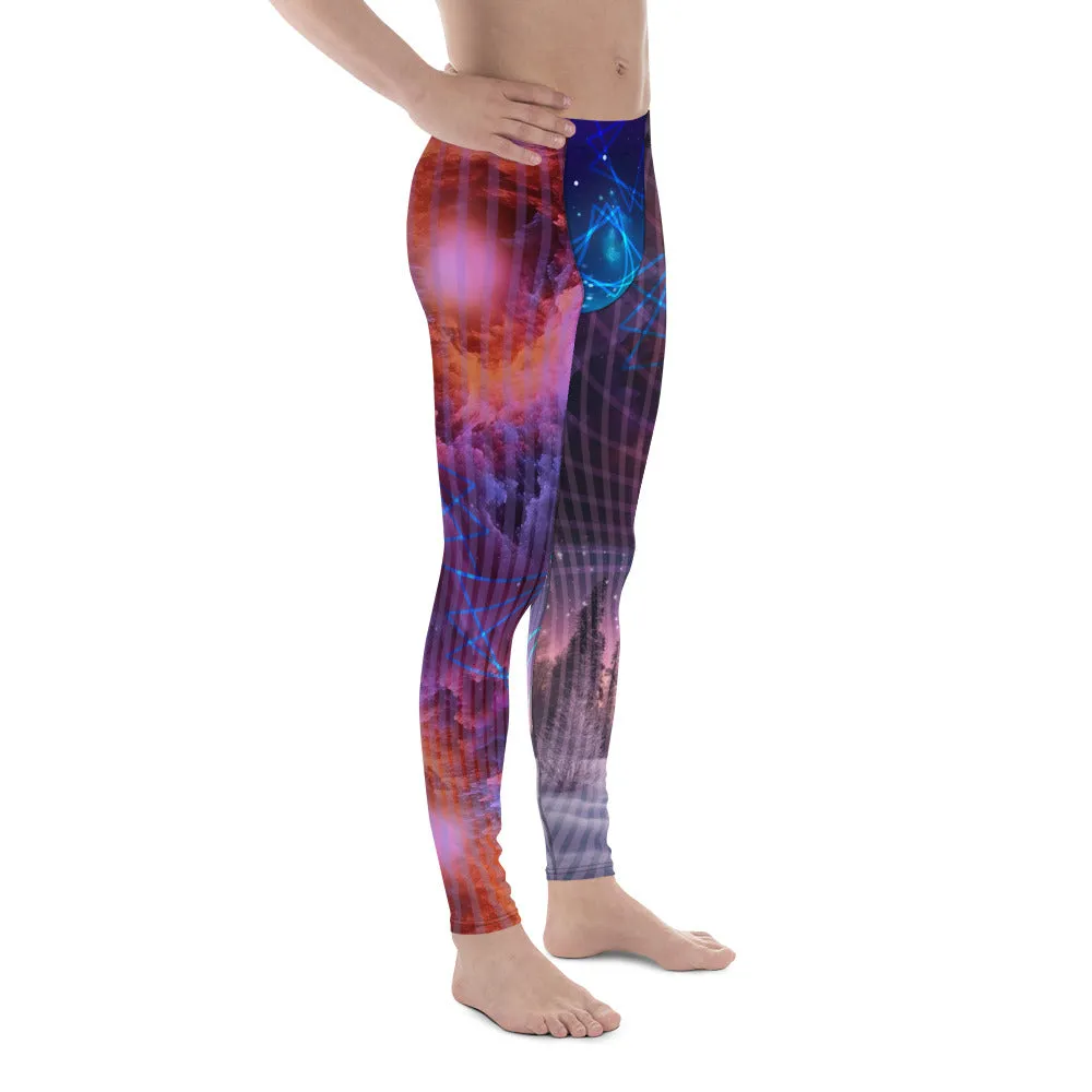 Mens Leggings, Galactic Nebula