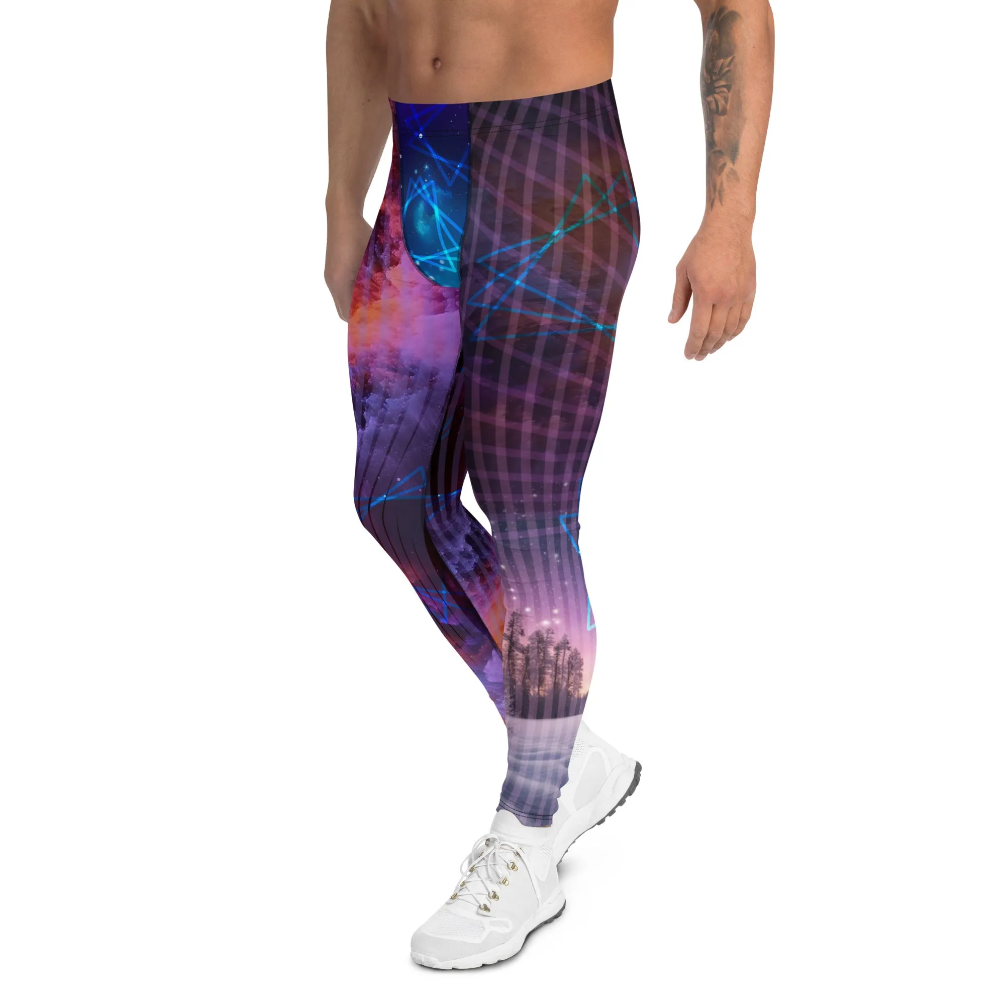 Mens Leggings, Galactic Nebula
