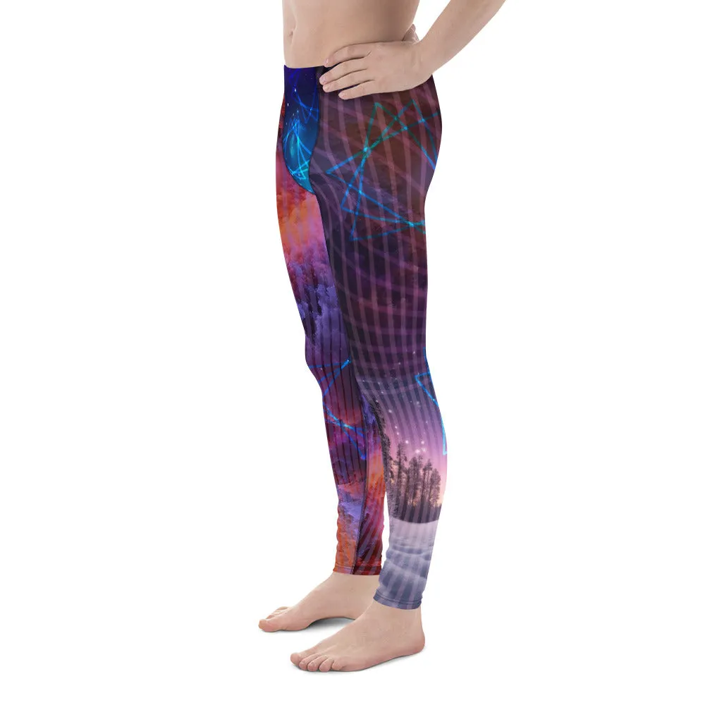 Mens Leggings, Galactic Nebula