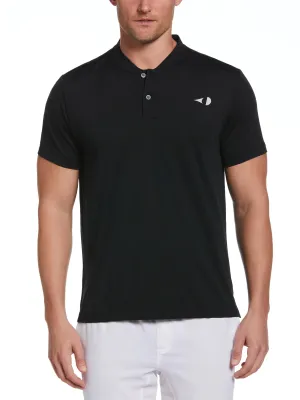 Men's Pinhole Mesh Edge Tennis Polo