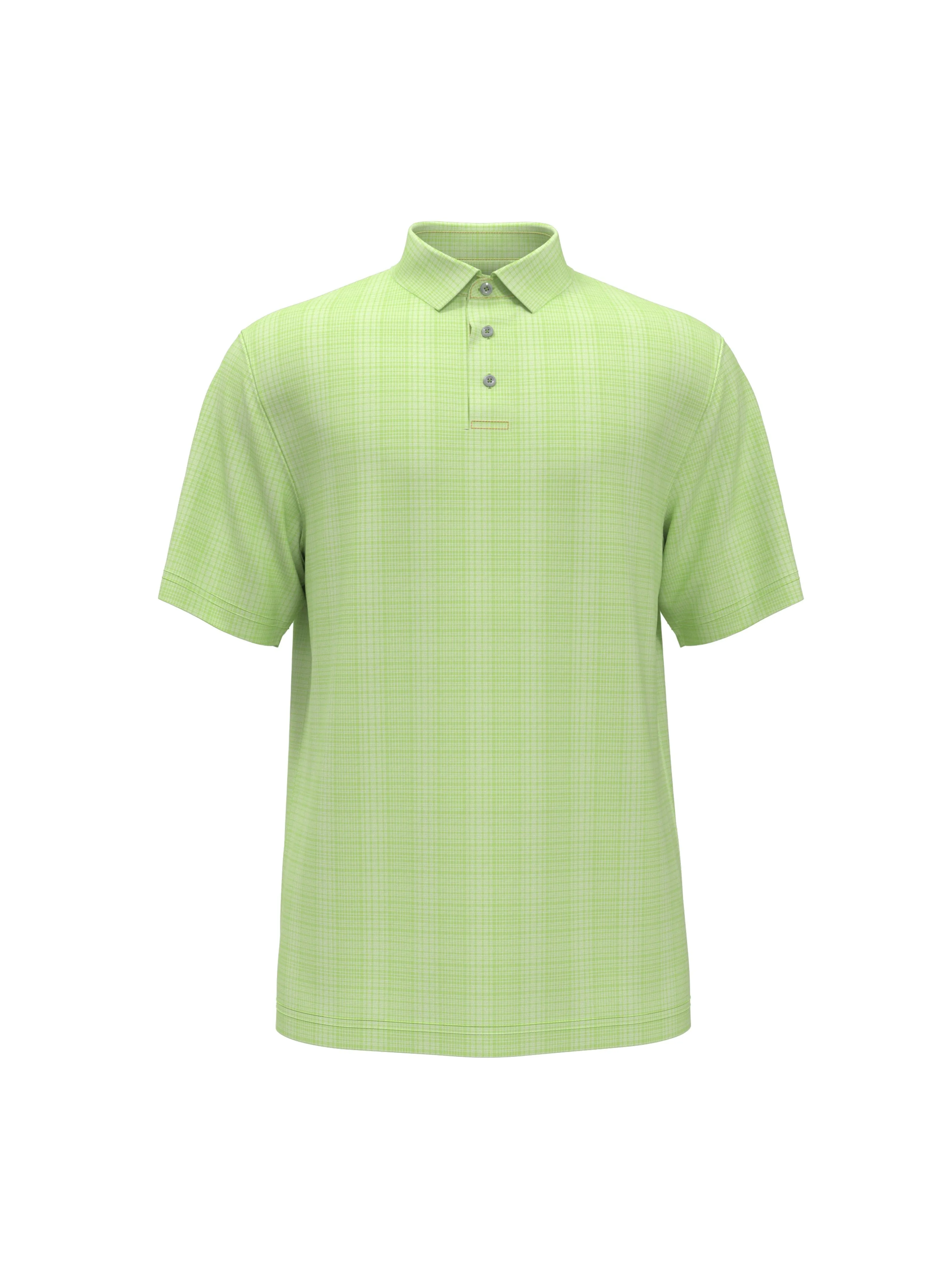 Men's Plaid Golf Polo