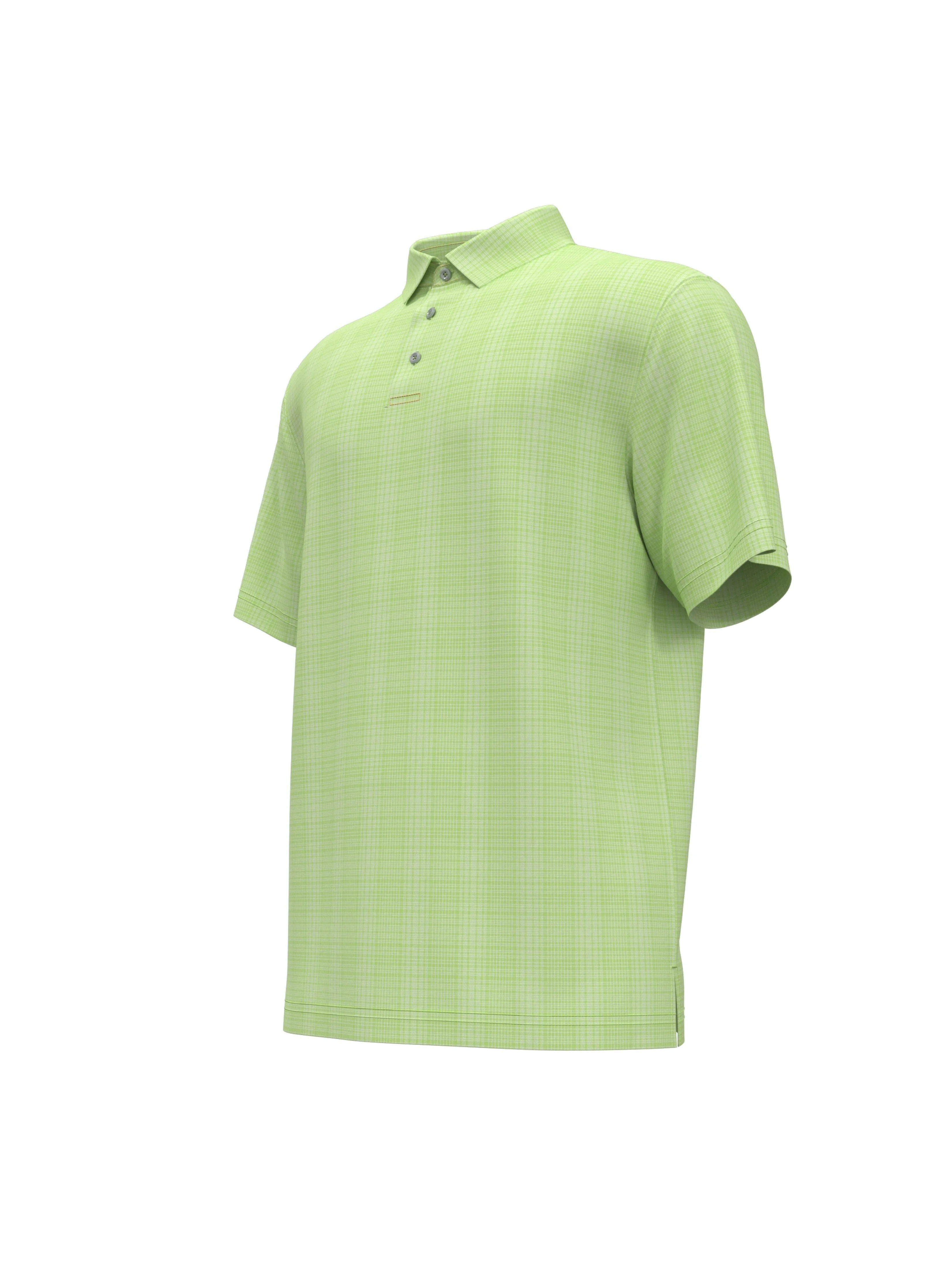 Men's Plaid Golf Polo