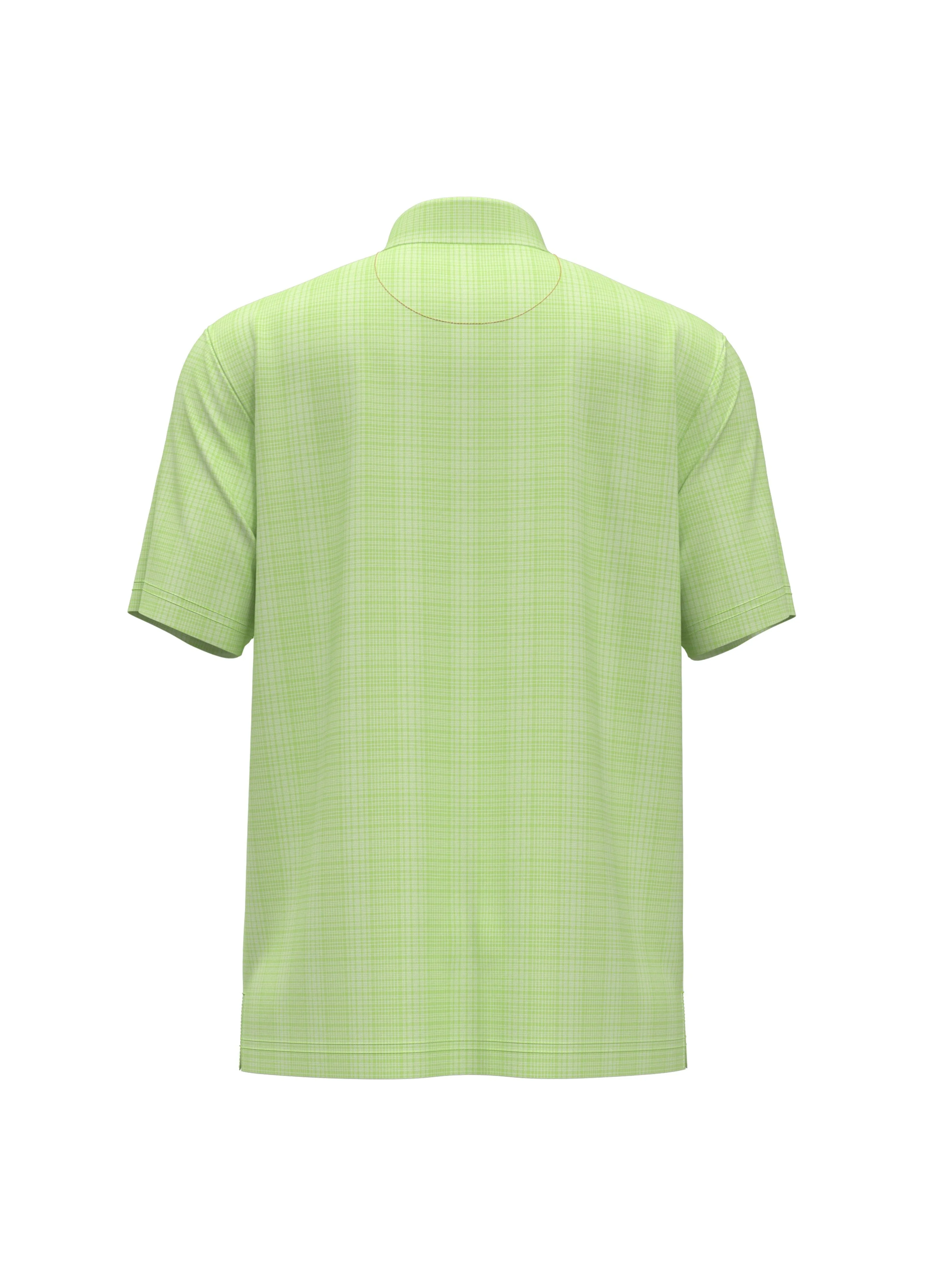 Men's Plaid Golf Polo