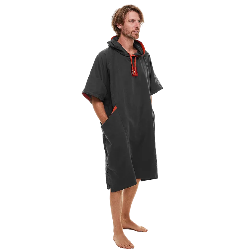 Men's Quick Dry Microfibre Changing Robe - Grey