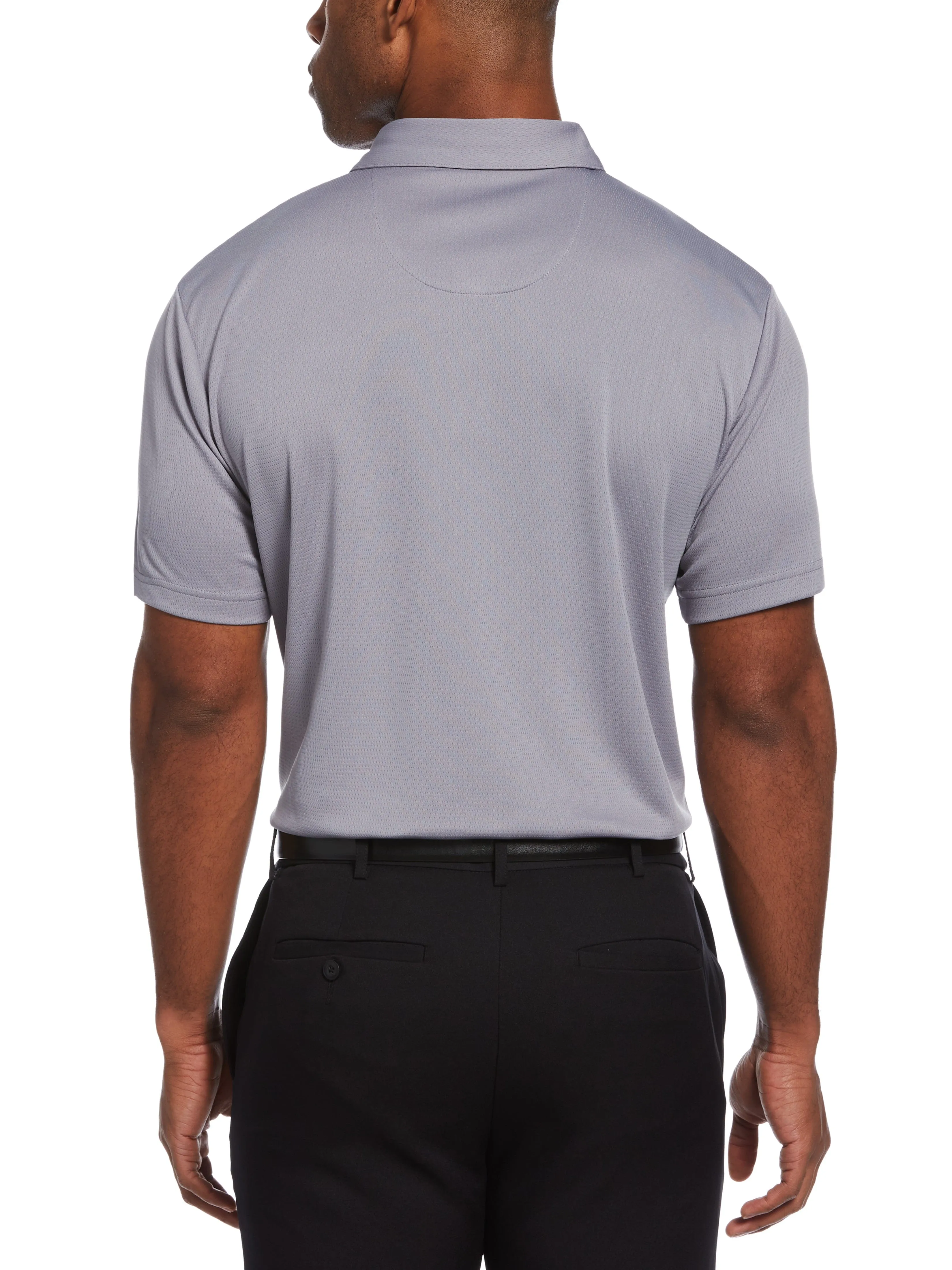 Men's Short Sleeve Solid Texture Polo