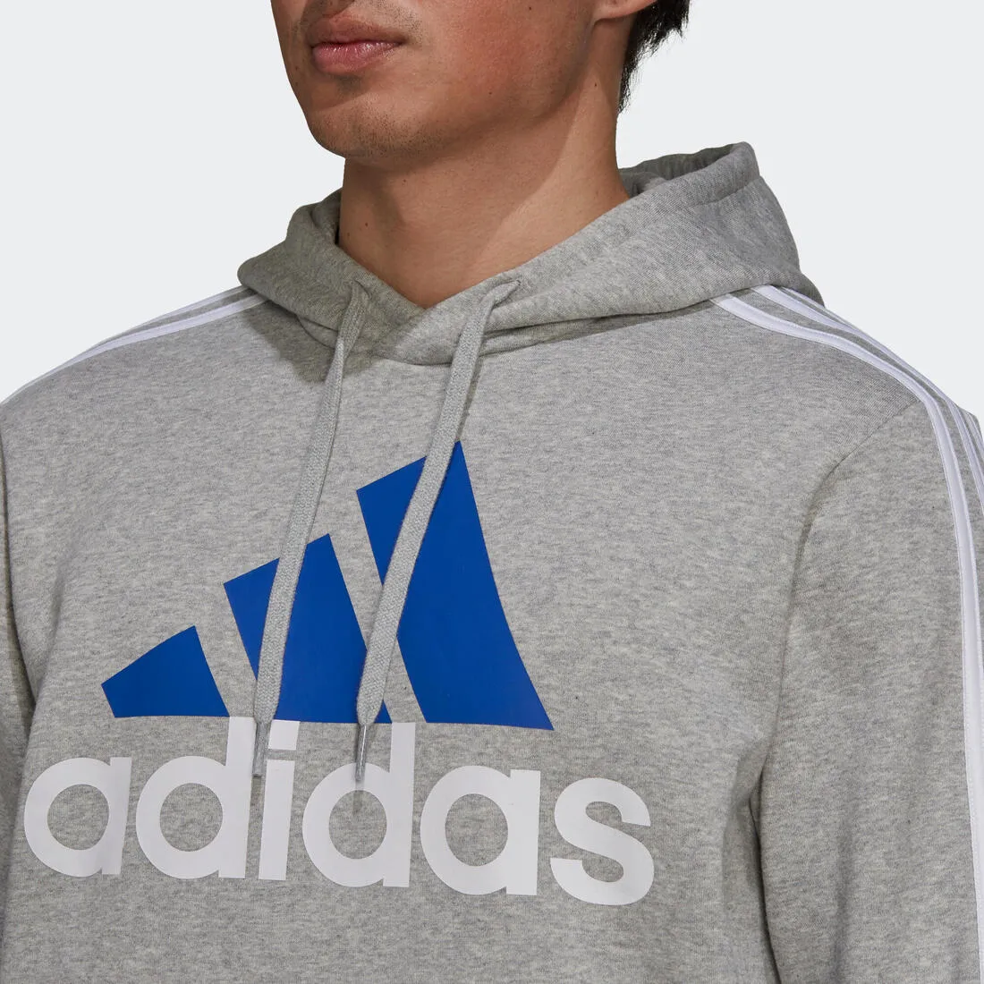 Men's Straight-Cut Crew Neck Hoodie - Grey