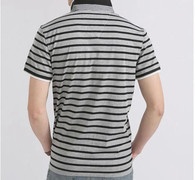 Men's Striped Summer Polo
