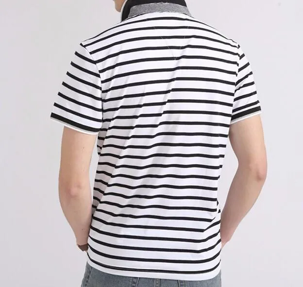 Men's Striped Summer Polo
