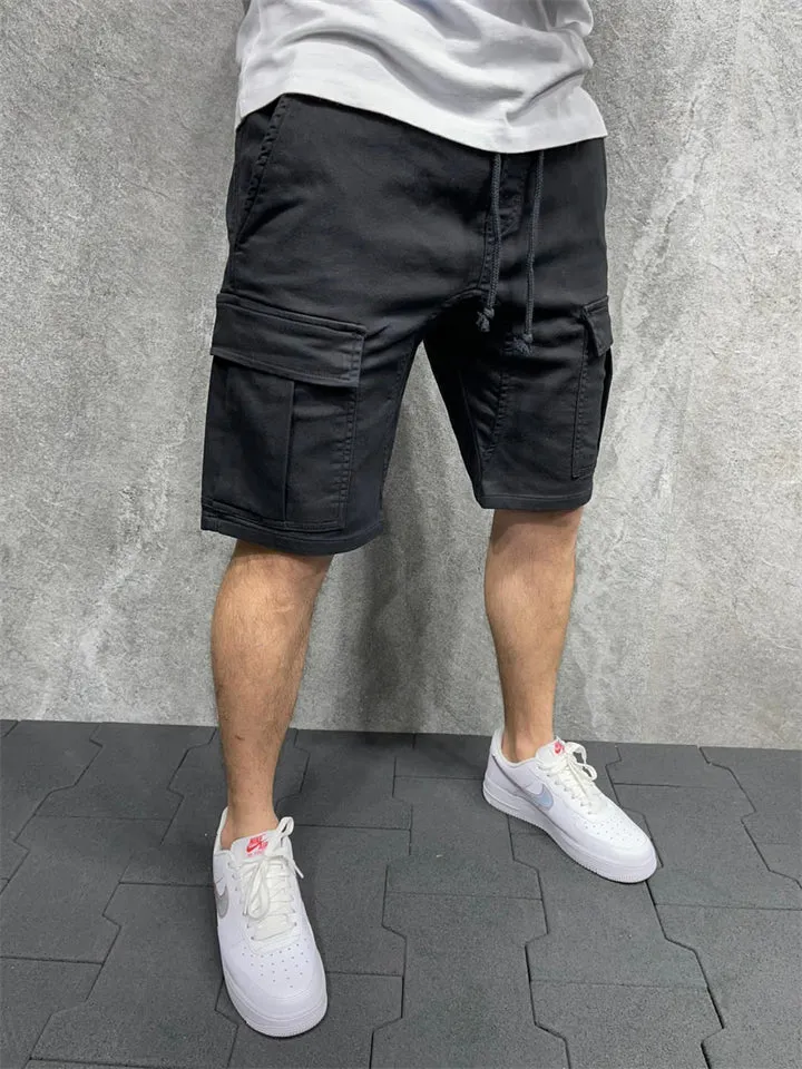 Men’s Summer Quick Dry Multi Pockets Loose Sports Shorts