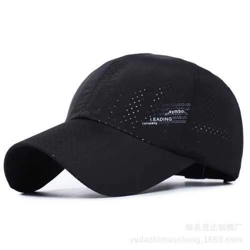 Mens Summer Strapback Dad Hats Sport Quick Dry Baseball Caps
