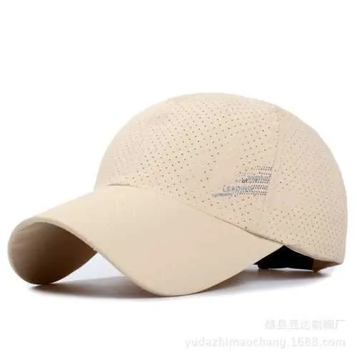 Mens Summer Strapback Dad Hats Sport Quick Dry Baseball Caps