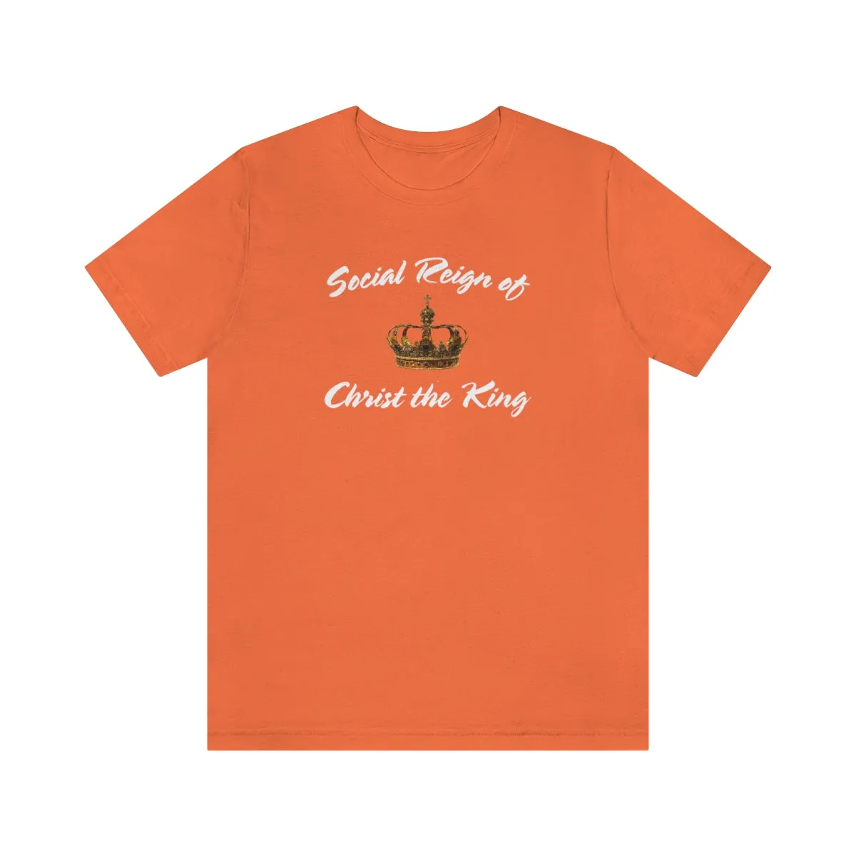 Men's Tri-Blend Social Reign of Christ the King Catholic Christian Religious T-Shirt