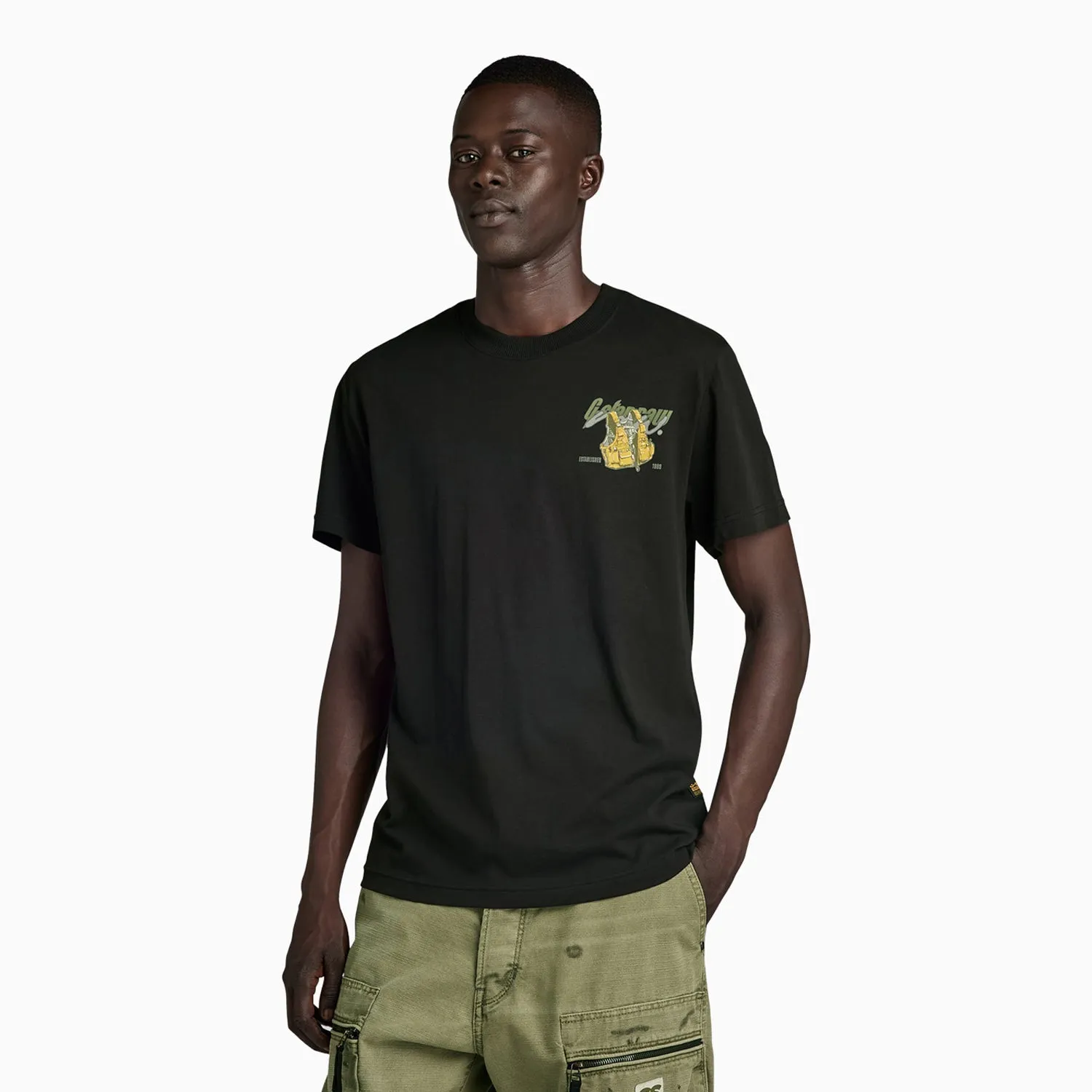 Men's Vest Back Graphic T-Shirt