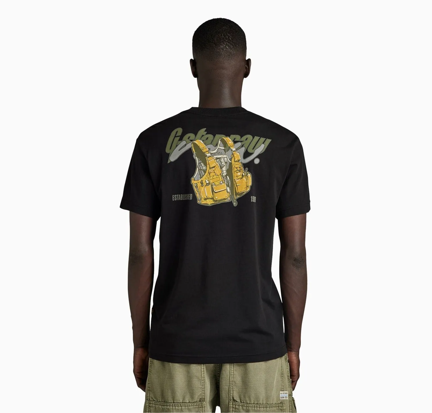Men's Vest Back Graphic T-Shirt