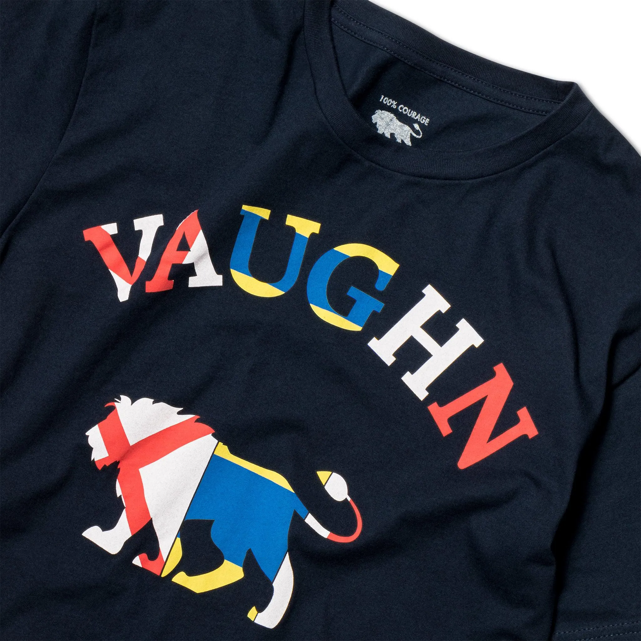 Men's - Voilier - Navy Blue Lion Nautical Flag Crew Neck T-Shirt