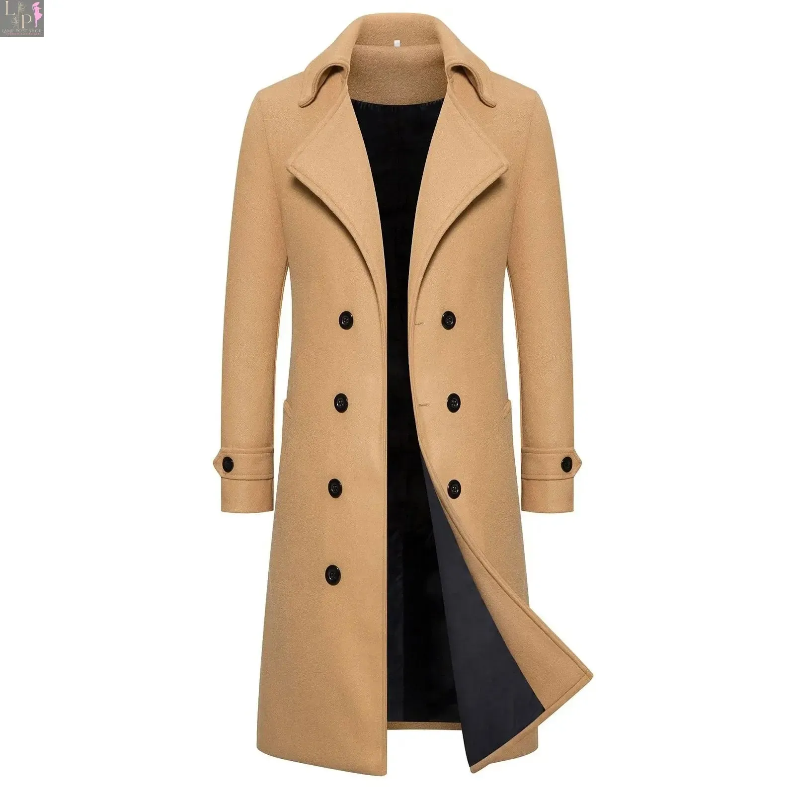Men'S Winter Long Sleeve Slim Coat, Male Warm Pocket Long Cardigans