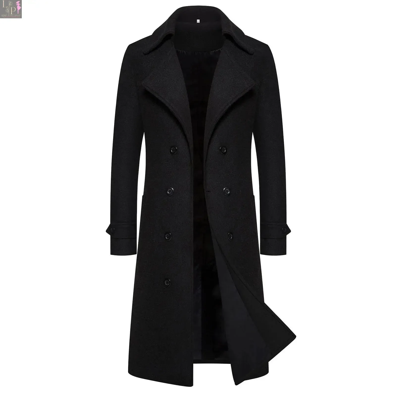 Men'S Winter Long Sleeve Slim Coat, Male Warm Pocket Long Cardigans