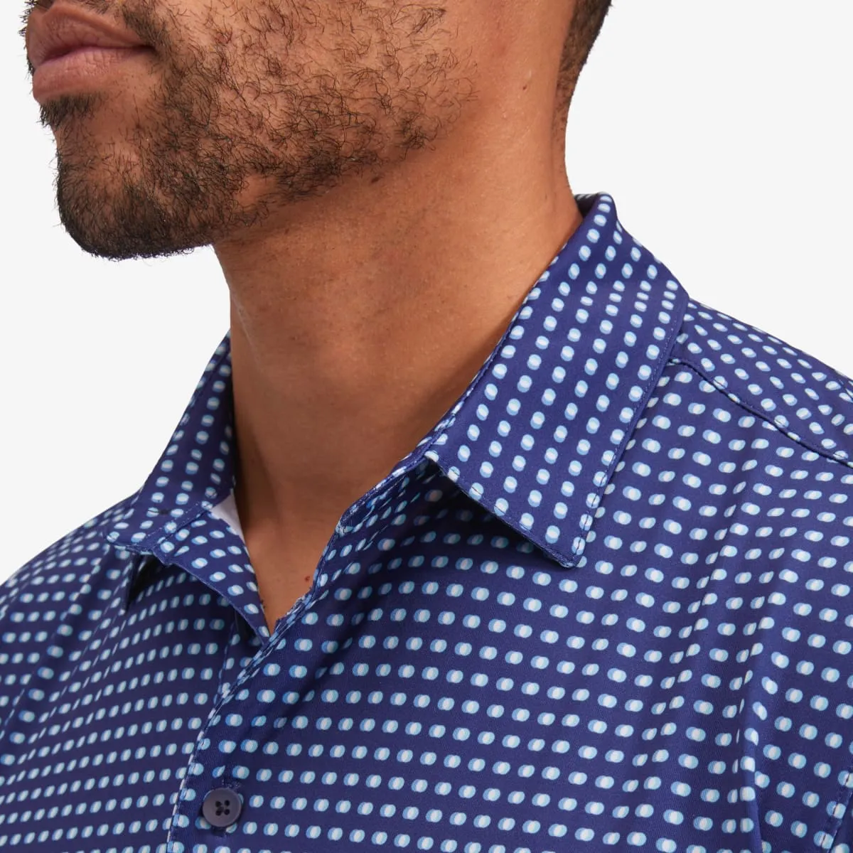 Mizzen   Main Navy Mini Dot Shirt. Fall Clearance!