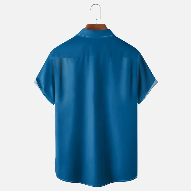 Moisture-wicking Veterans Day Salute Bowling Shirt