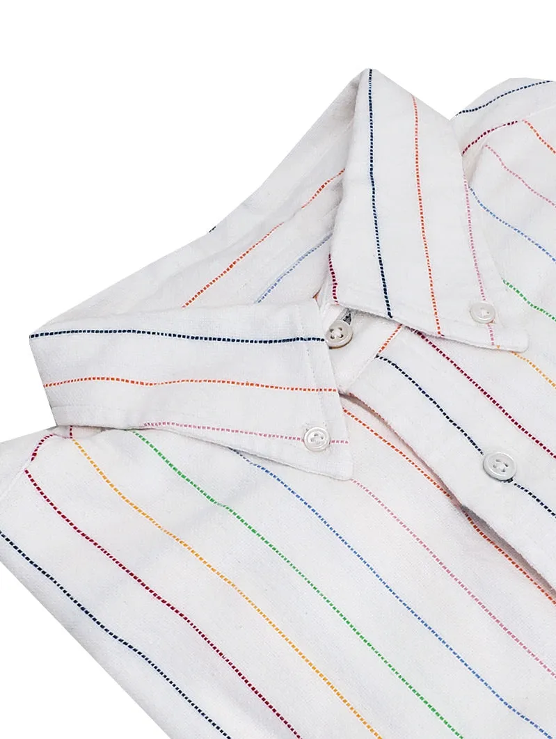 N°5 Classic Button Down Collar Long Sleeve Shirt White