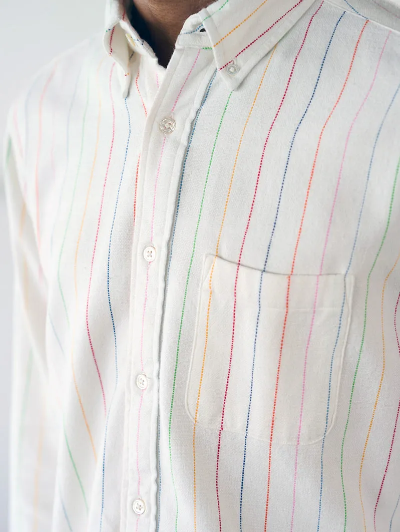 N°5 Classic Button Down Collar Long Sleeve Shirt White
