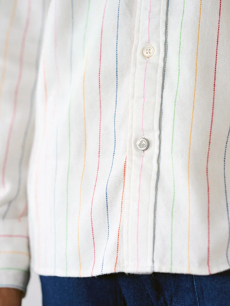 N°5 Classic Button Down Collar Long Sleeve Shirt White
