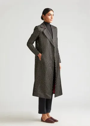 New Season Summer to Fall 2024 Trench Jacket Chrysler Black Kshitij Jalori