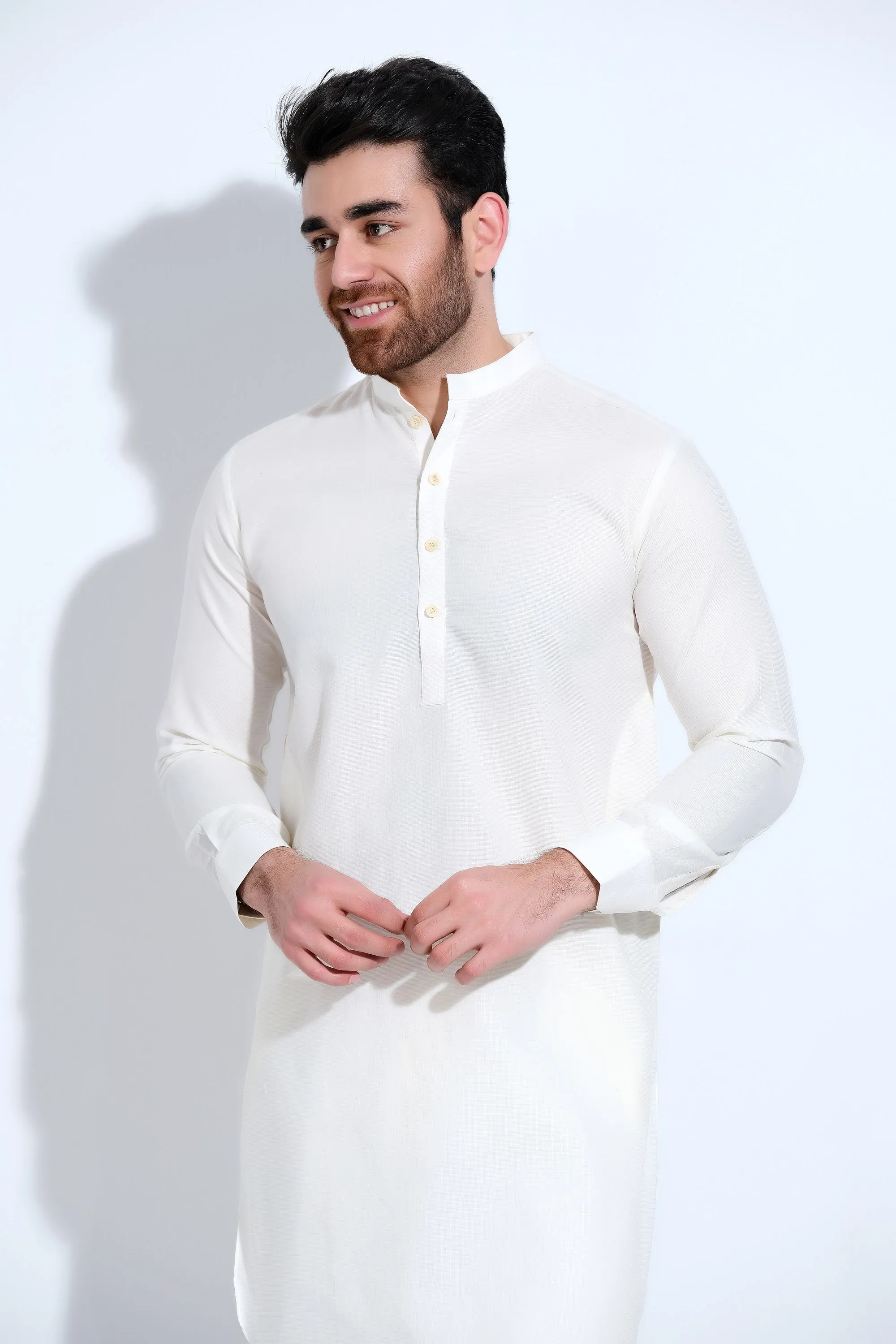 Off White Mens Kurta Trouser