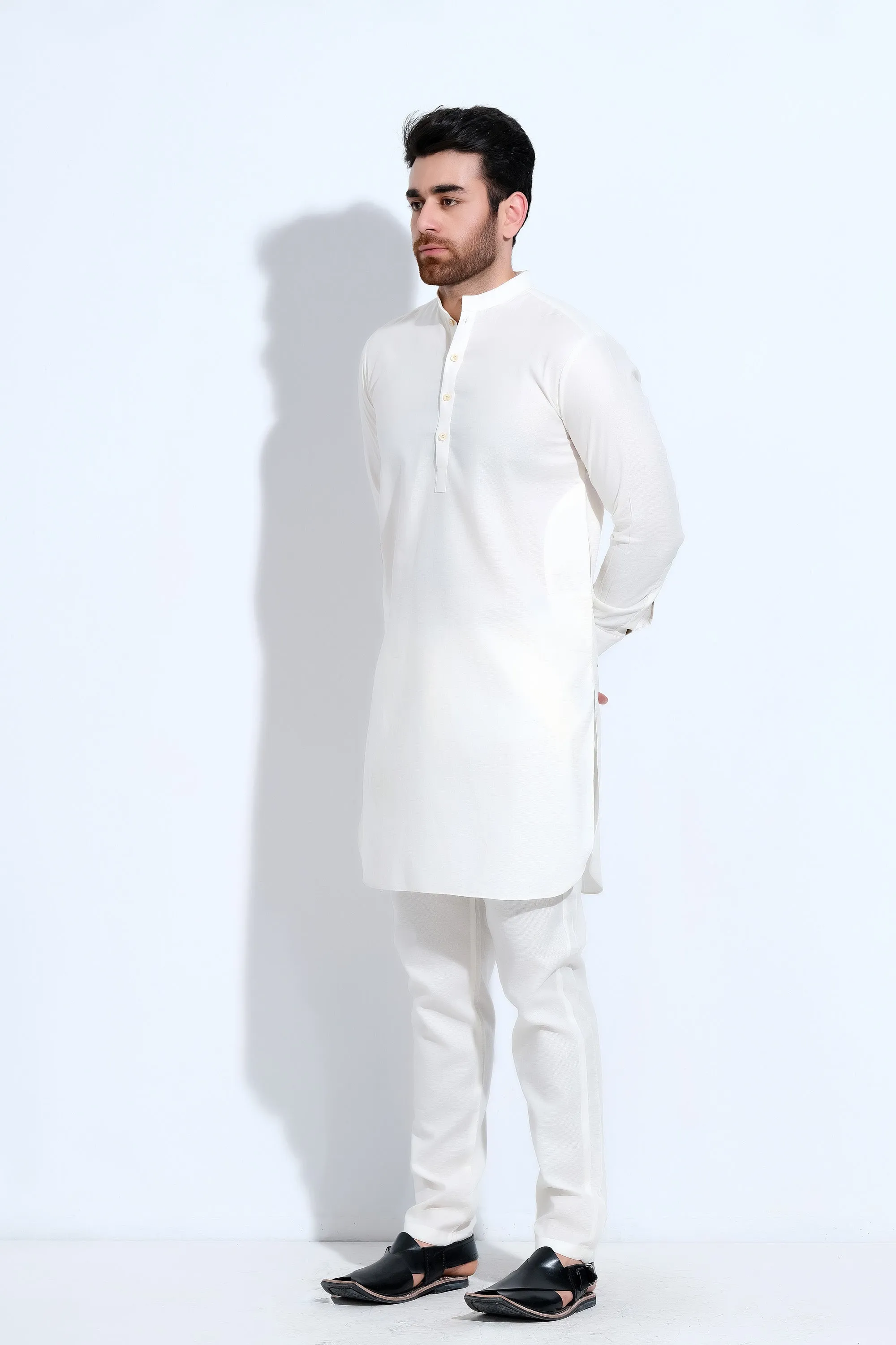 Off White Mens Kurta Trouser