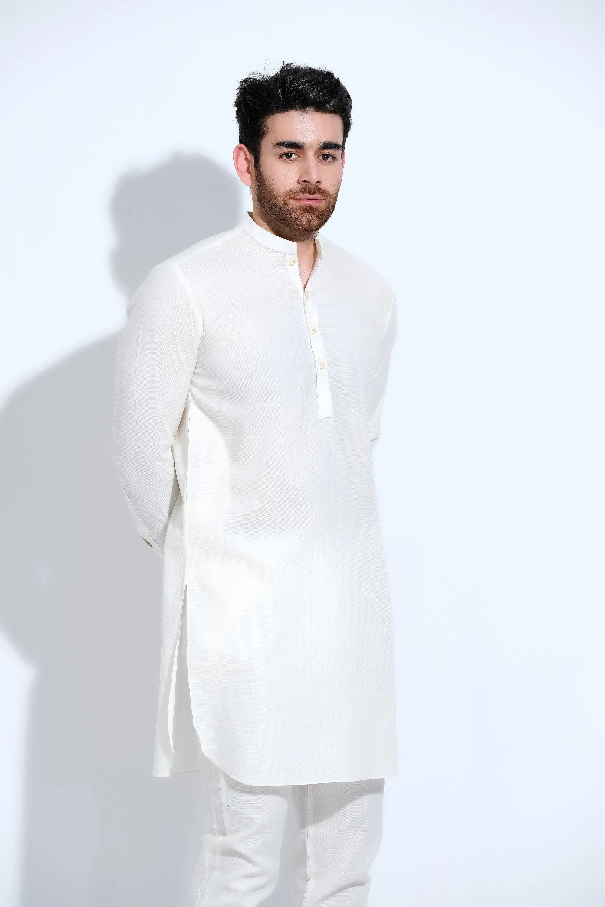 Off White Mens Kurta Trouser
