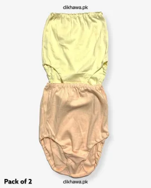 Pack of 2 Imported Stocklot Branded Cotton Panty Stretchable Cotton Lace Panty 2021