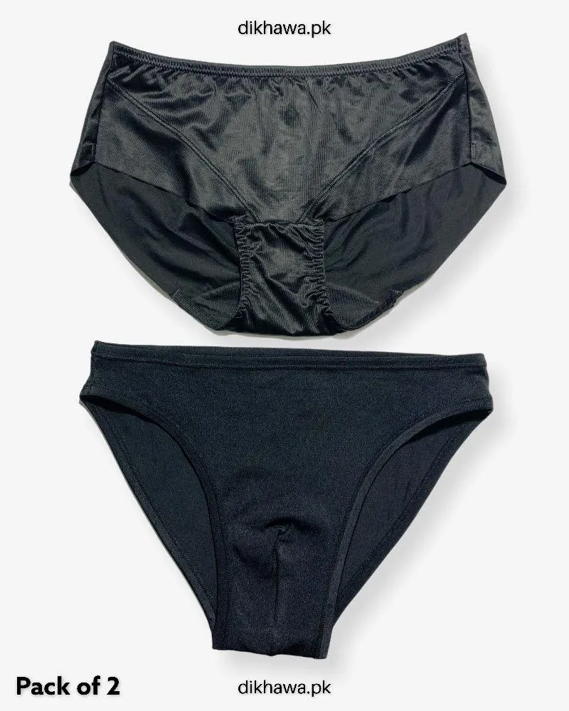 Pack of 2 Imported Stocklot Branded Cotton Panty Stretchable Cotton Panty 2021