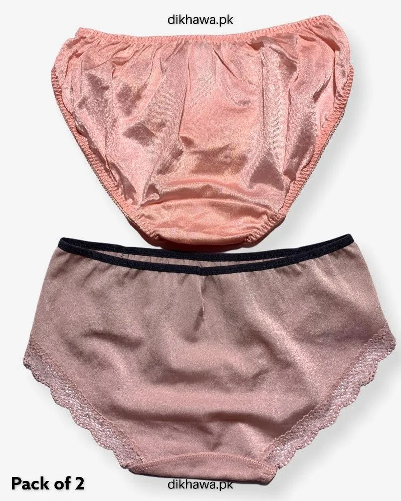 Pack of 2 Imported Stocklot Branded Net Panty Stretchable Net Lace Panty 2021