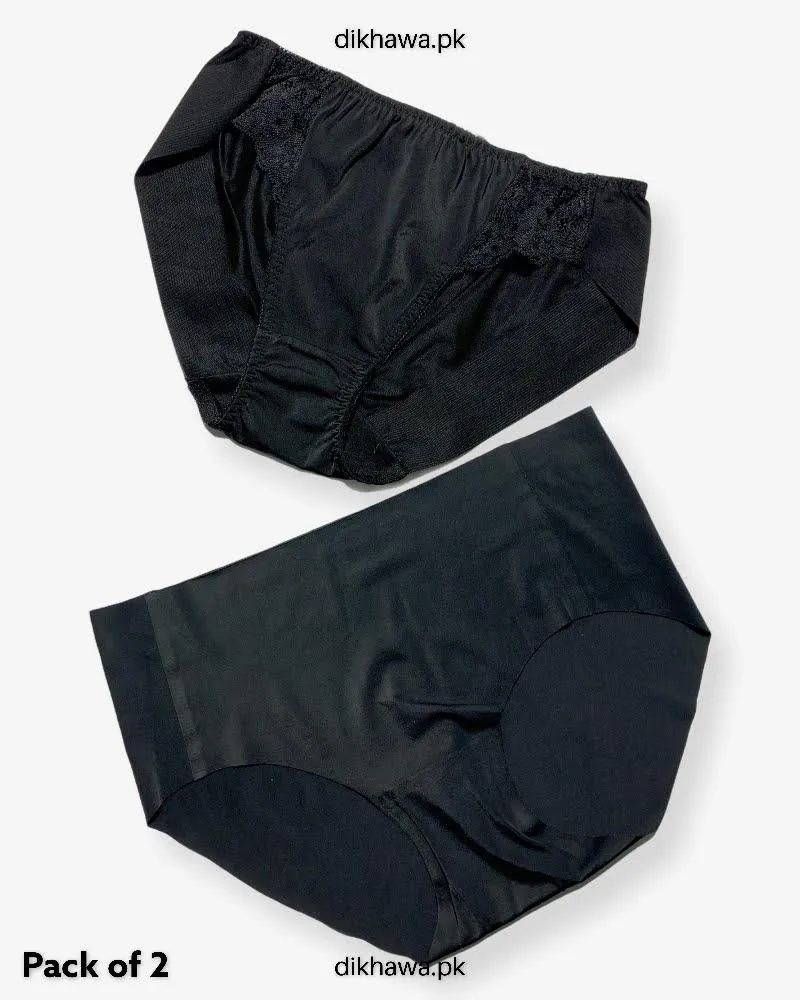 Pack of 2 Imported Stocklot Branded Net Panty Stretchable Net Lace Panty 2021