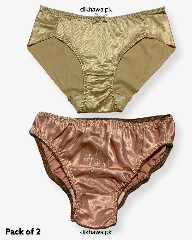 Pack of 2 Imported Stocklot Branded Net Panty Stretchable Net Lace Panty 2021